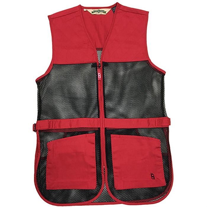 FULL MESH DUAL PAD SHOOTING VEST RED 3XL