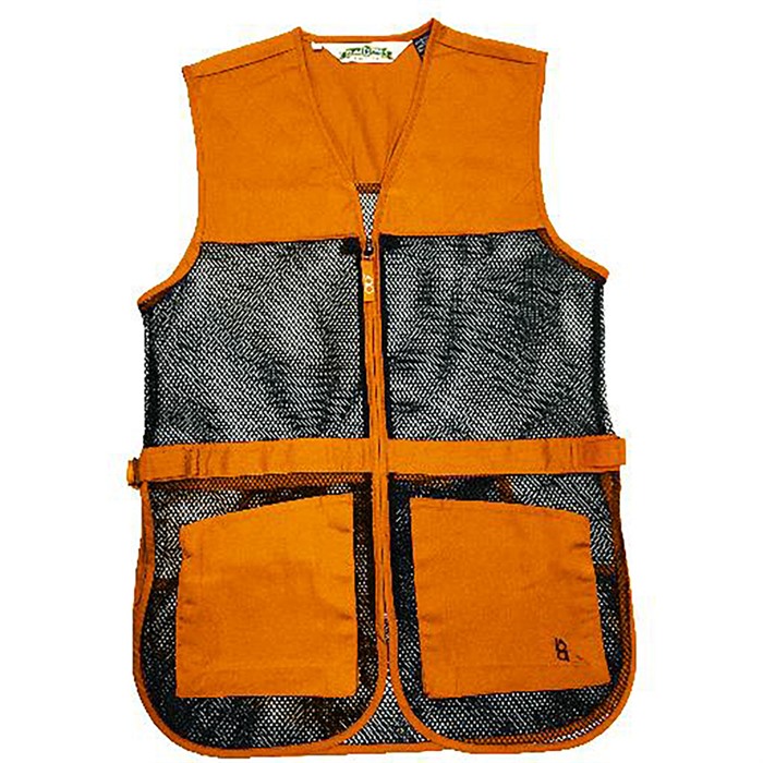 FULL MESH DUAL PAD SHOOTING VEST ORANGE S