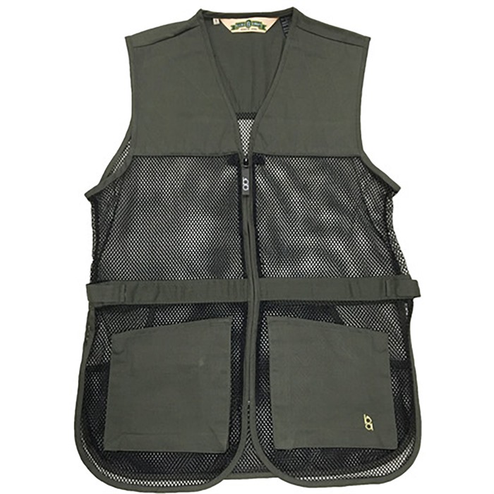 FULL MESH DUAL PAD SHOOTING VEST SAGE GREEN S
