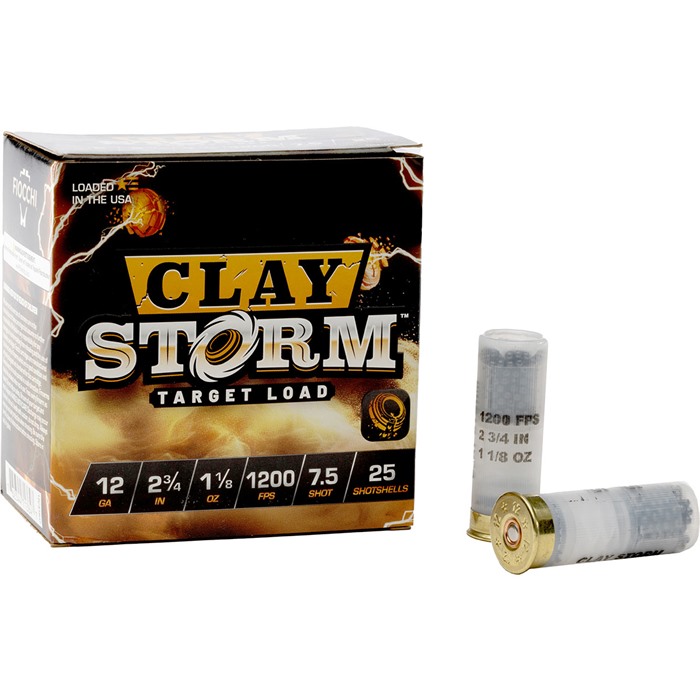Fiocchi, Clay Storm, 12 Gauge, Shot, 1 oz, 25 Rounds