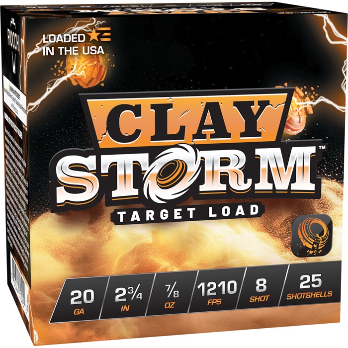 Fiocchi Clay Storm 20 Gauge Shot 7/8 oz 25 Rounds