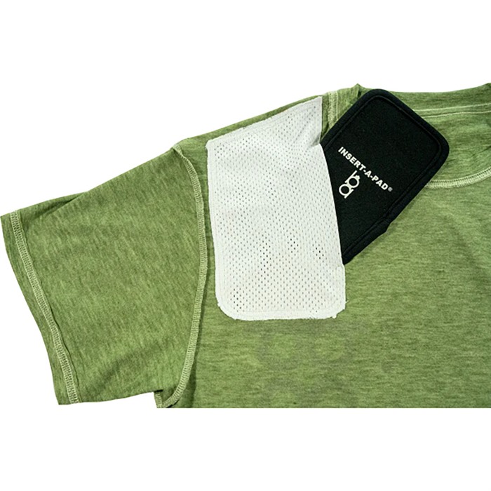 SHOOTING T-SHIRT WITH INSERT-A-PAD GREEN 3XL