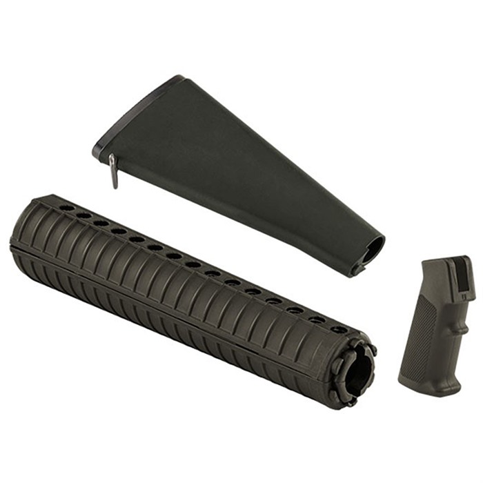 Luth-Ar Complete AR-15 Retro A2 Furniture Kit OD Green Nylon