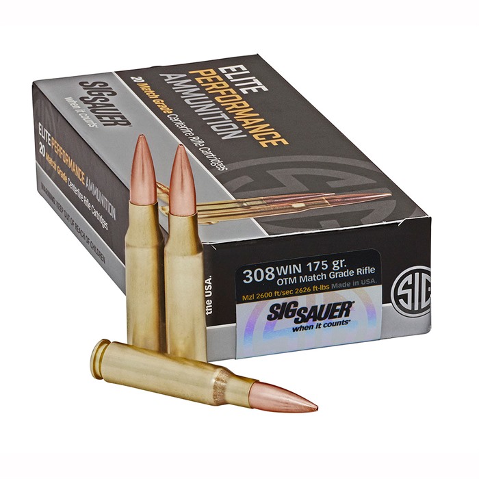 Sig Sauer Marksman Elite 308 Winchester 175 gr OTM Match 200-Round Case
