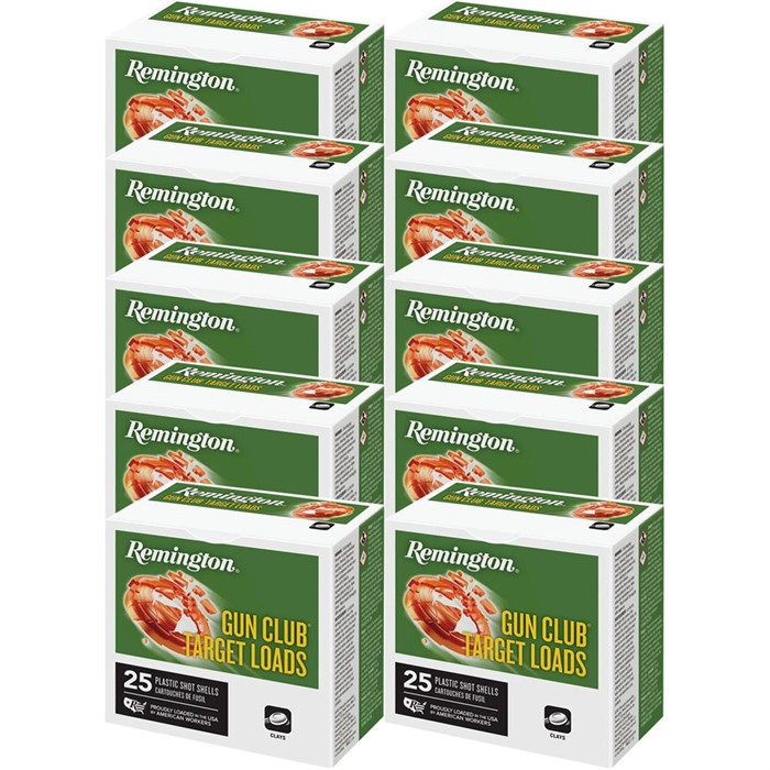 Remington Gun Club Target 12 Gauge 2-3/4" 1-1/8oz #7.5 Shot 250ct