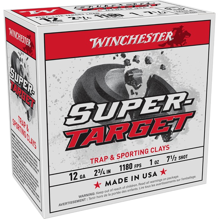 Winchester Super Target 12 Gauge 2-3/4" 1oz #7.5 Shot 250ct