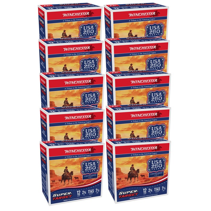 Winchester Super Target 12 Gauge 2-3/4" 1-1/8oz #7.5 Shot 250ct