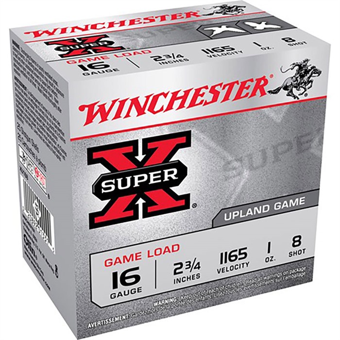 Winchester Super-X Heavy Game Load 16 GA 2.75" 1oz #8 Shot 250ct Case