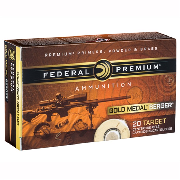 Federal Gold Medal Berger 223 Rem 73gr BTHP Target 200ct Case