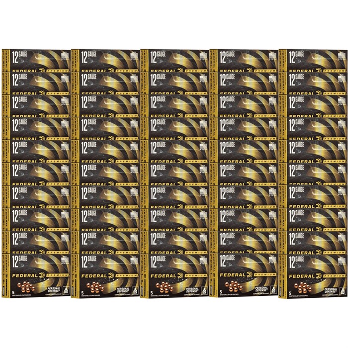 Federal Premium Personal Defense 12 GA 2-3/4" #00 Buck 9 Pellet 250ct Case