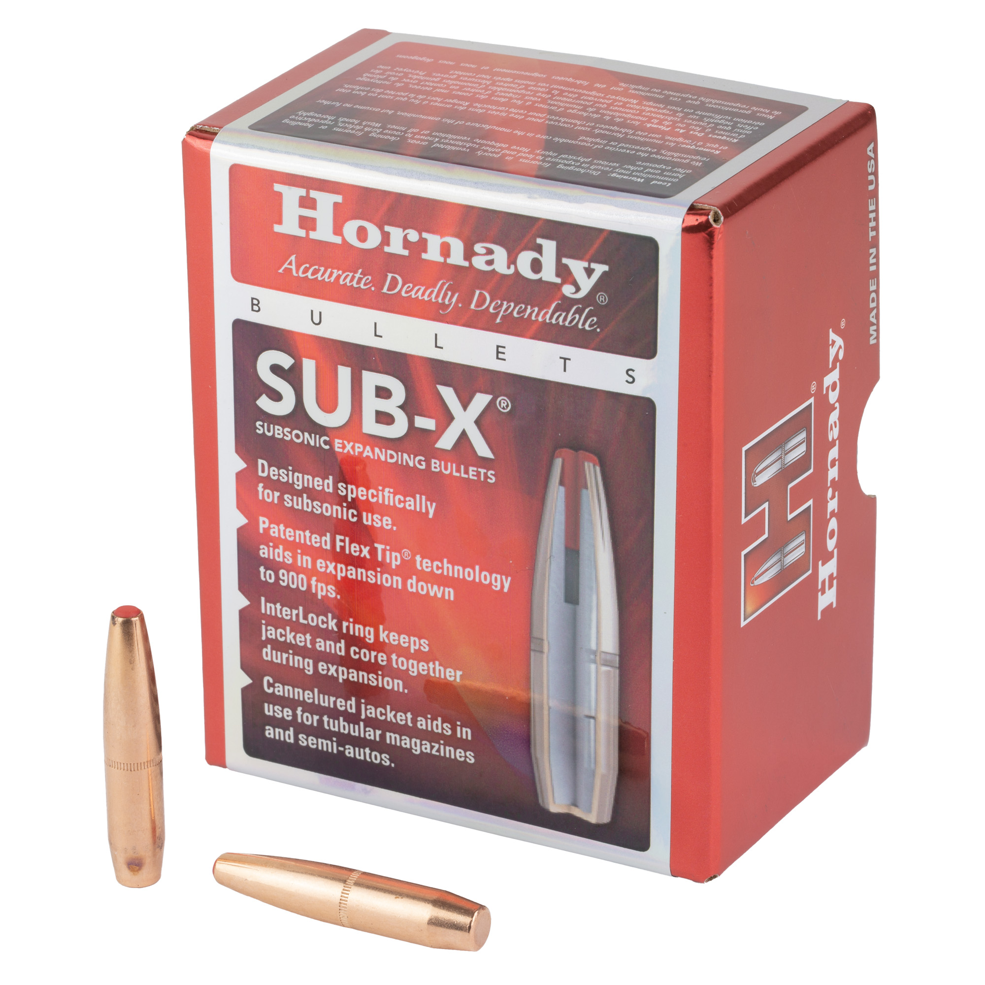 Hornady 33394 Sub-X  338Cal 307gr 50 Per Box/15Case