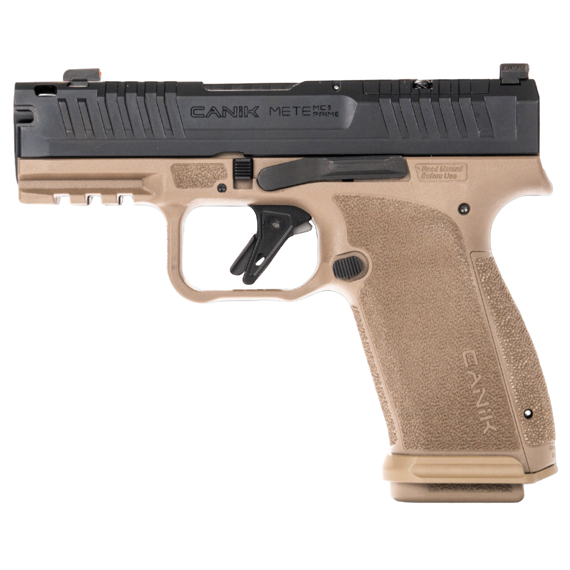 Canik, Mete Mc9 Prime, 9mm, 17+1 Capacity, Two Tone Black and Flat Dark Earth