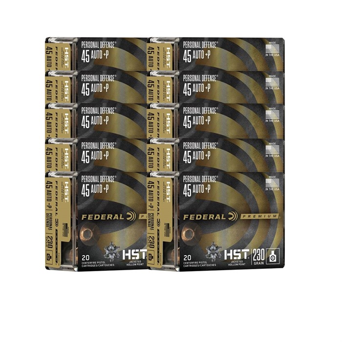 Federal HST 45 ACP +P 230gr JHP 200ct