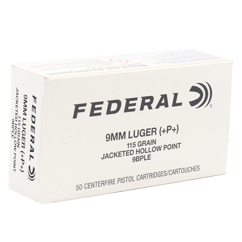 Federal, Classic Hi Shok Le, 9mm, Jacketed Hollow Point, 115 Grain, 50 Rounds