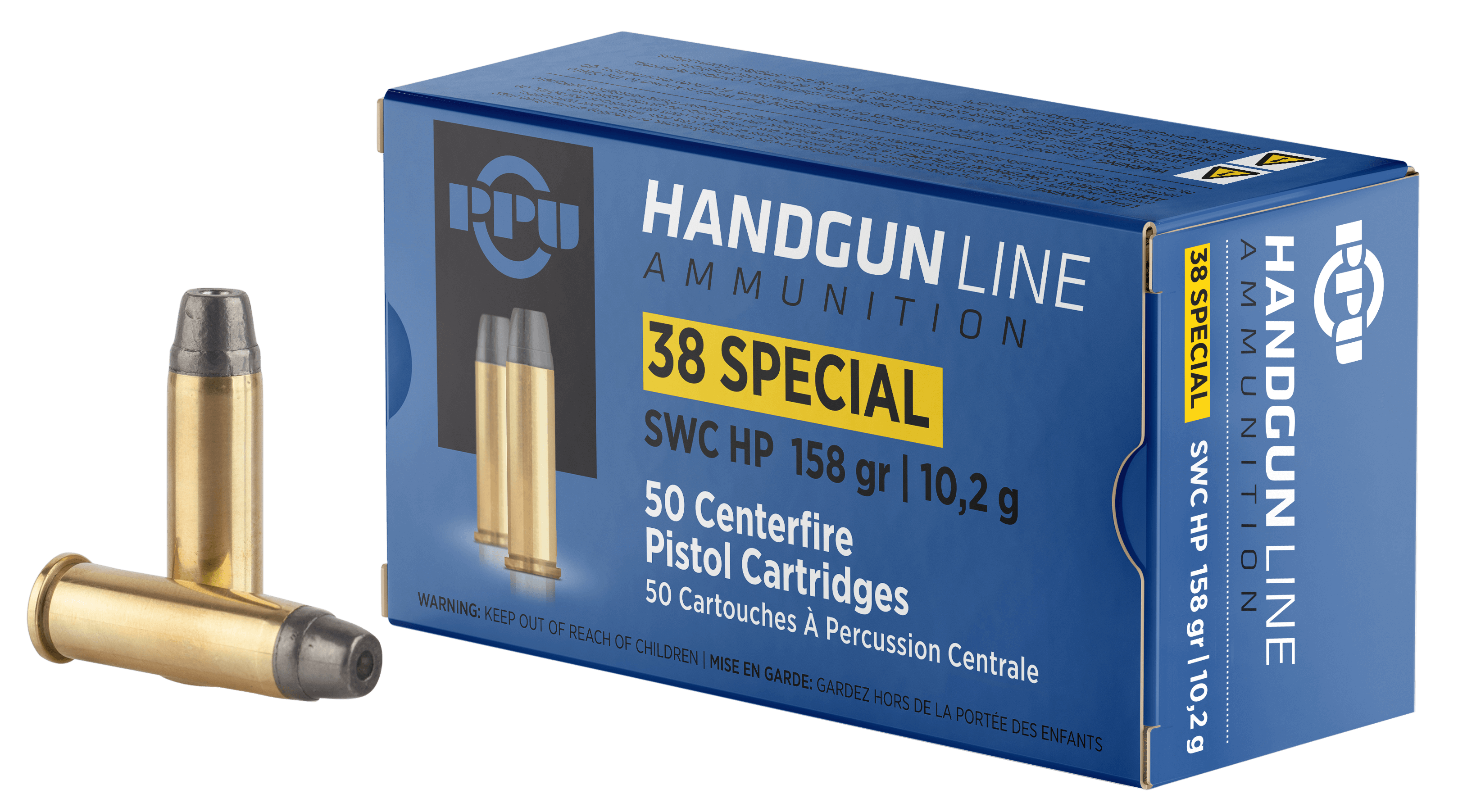Prvi Partisan, Handgun, .38 Special, Semi Wadcutter hp, 158 Grain, 50 Rounds