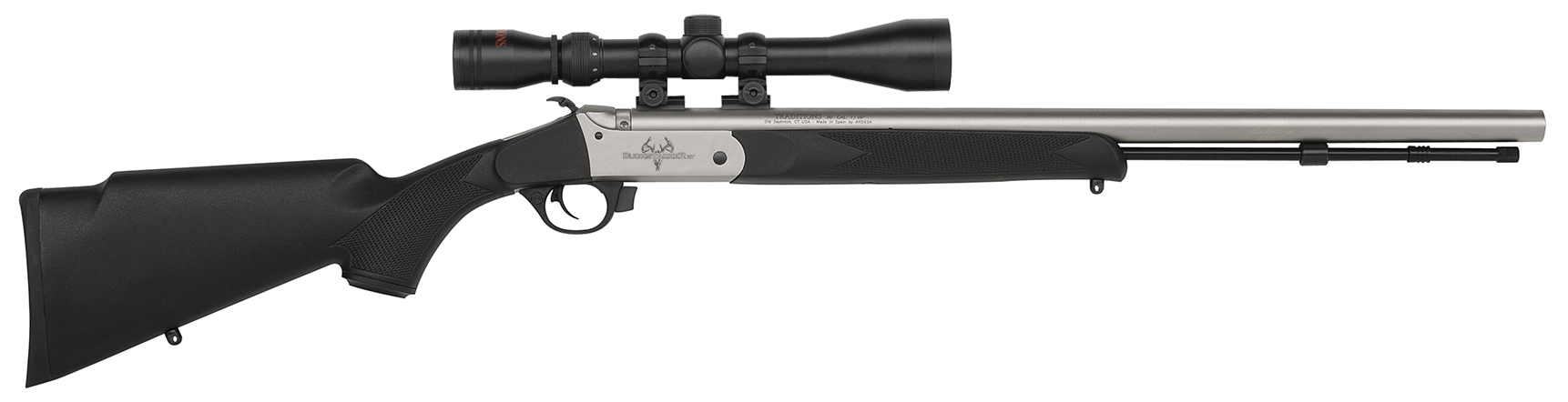 Trad Buckstalker Xt 50cal 24 Blk/ss Scope