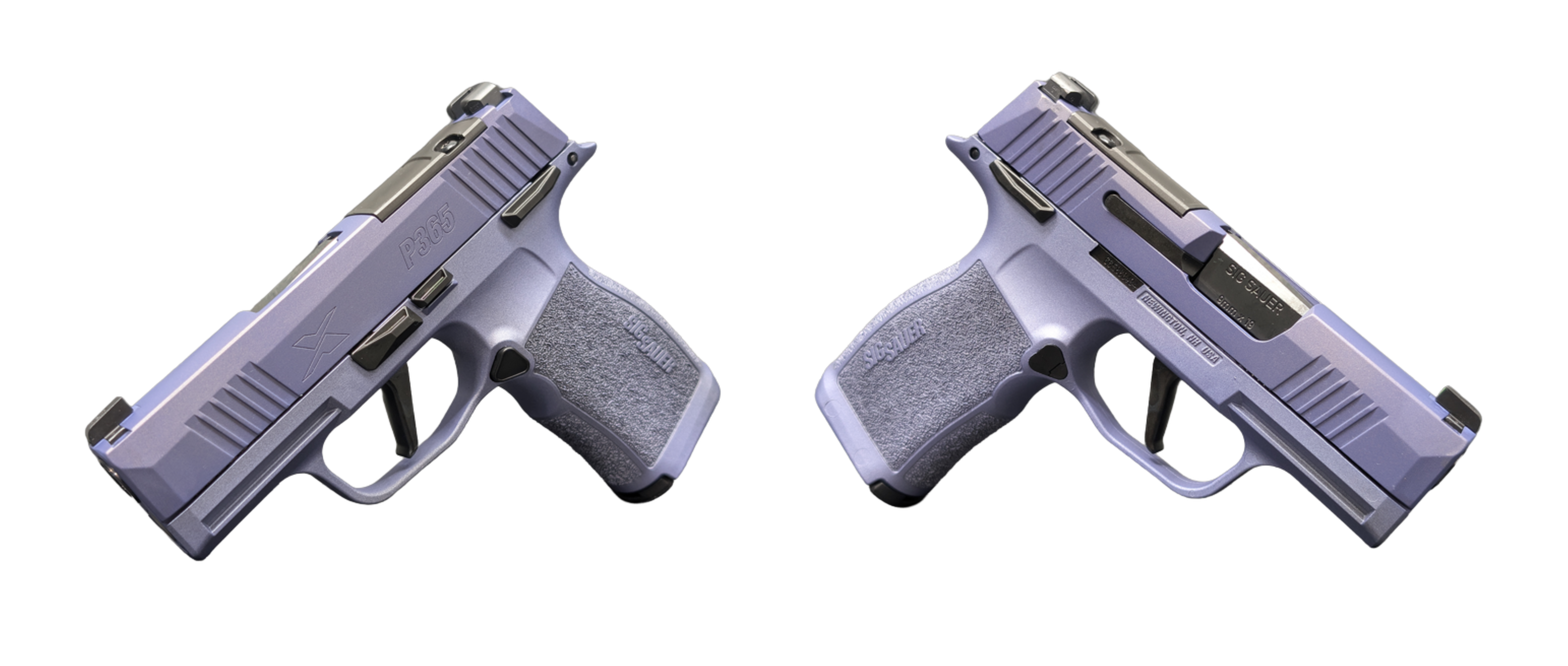 Sig Sauer P365X 9mm 3.1 inch 12 rounds Two Tone Purple Optic Ready Manual Safety