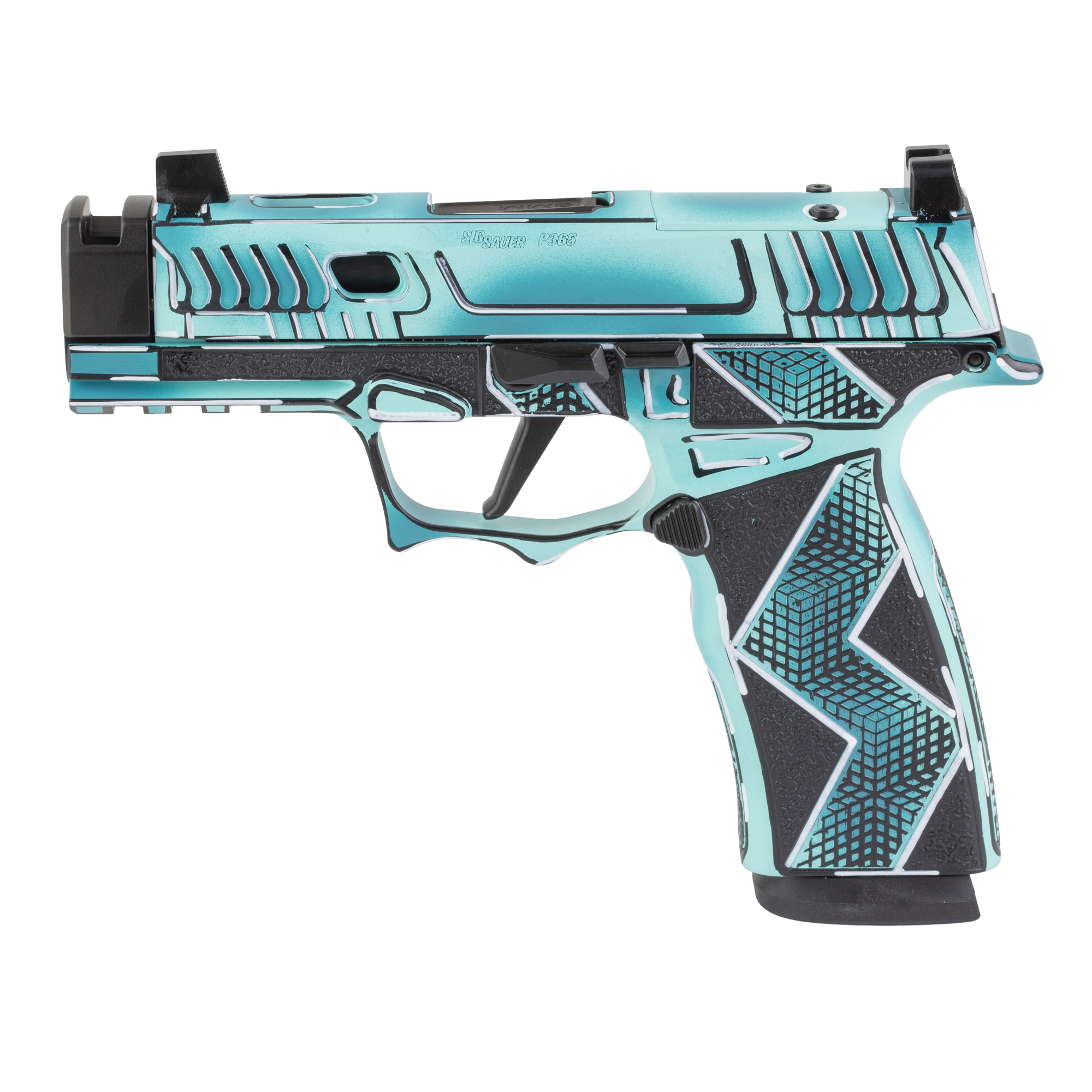 Sig Sauer XMacro Komodo Anime 9mm Luger 3.1 17 Rounds Blue Cerakote over Black