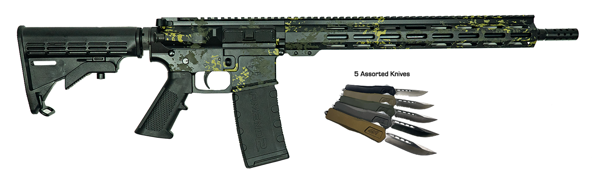 GLFA GL15 LBLK-RIFLE  BUNDLE 223 RIFLE  LICHEN-BLK