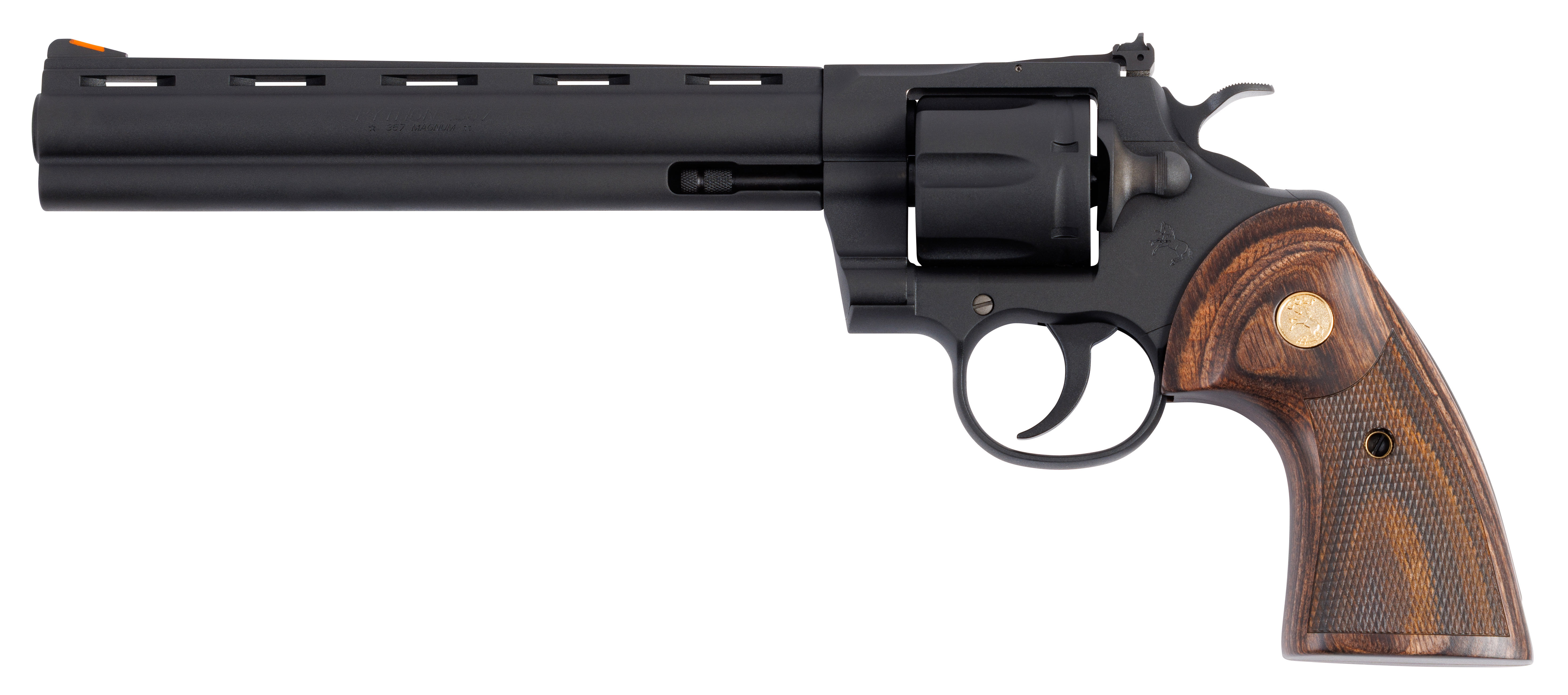 Colt Python Shooters Model .357 Magnum 8 inch 6 Round Matte Blued Target Walnut Grip