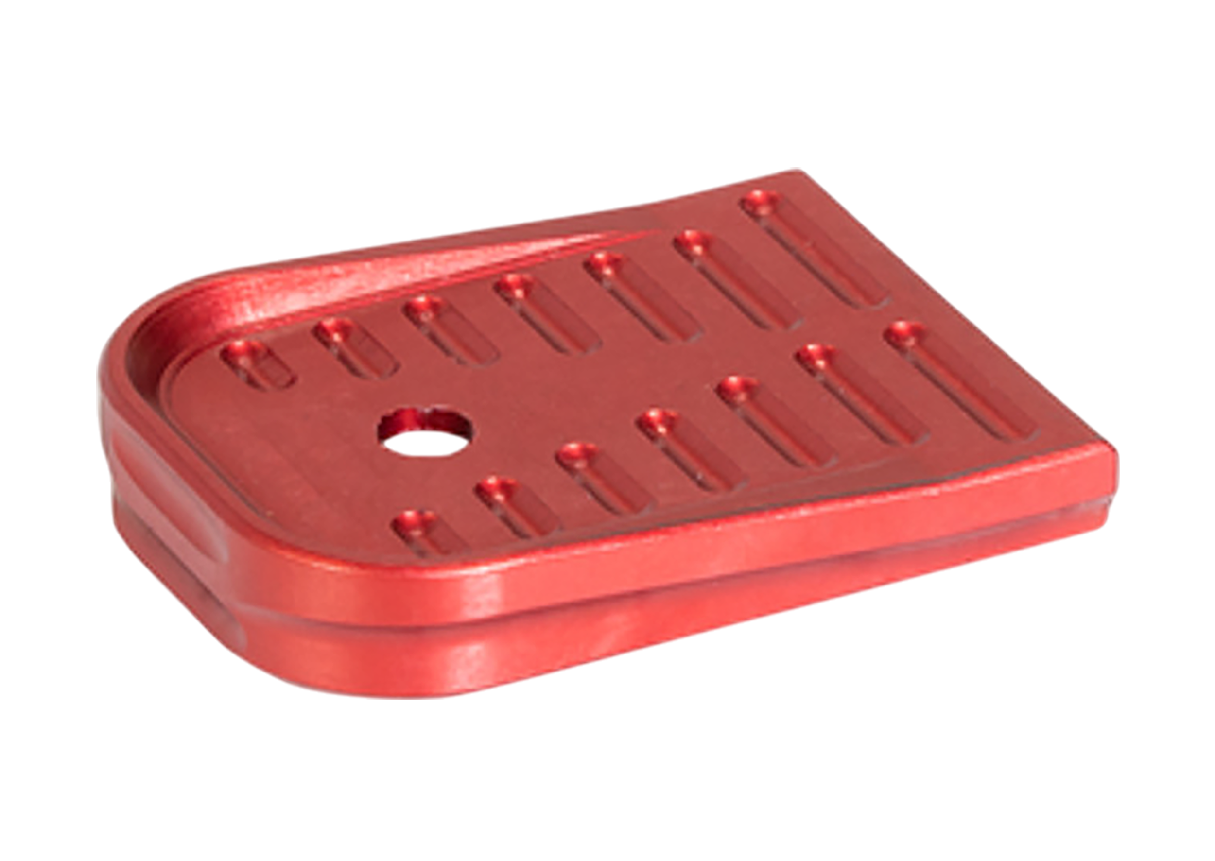 Timber Creek Outdoors GL43XMFPR Glock 43X Magazine Floor Plate Red Aluminum