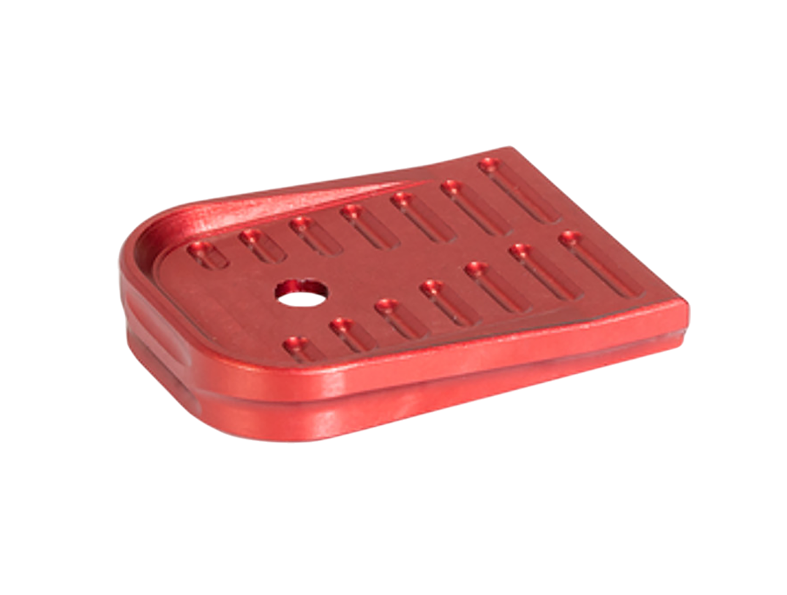 Timber Creek Outdoors GLMFPR Glock 17/19 Magazine Floor Plate Red Aluminum