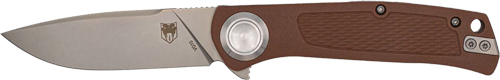 CobraTec EDC Scout Grivory Bar Lock Knife Folding Blade Mocha