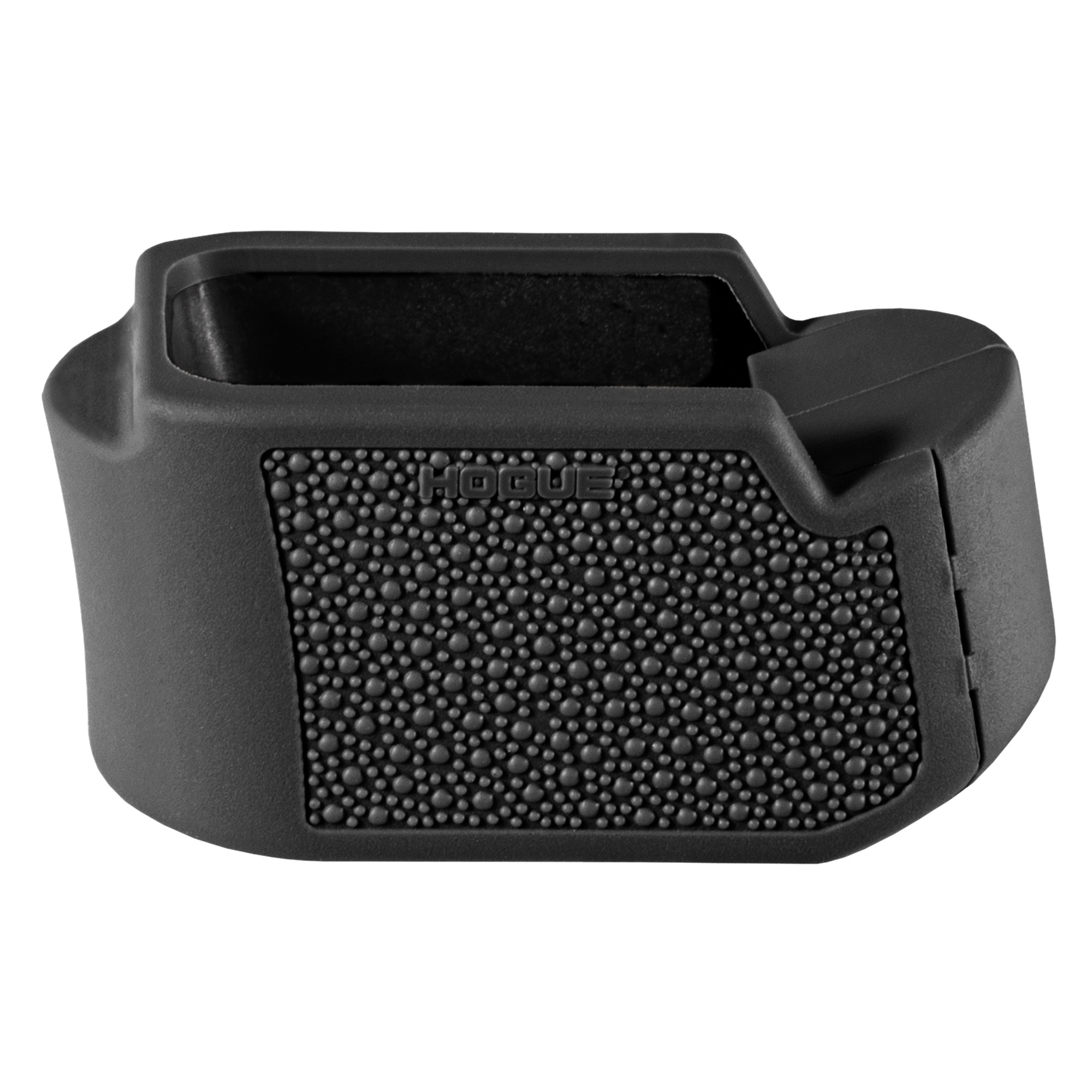 Hogue 18610  Extension Base Pad Fits Glock 19 Compatible w/ 10/15rd Magazines Black Overmolded Rubber