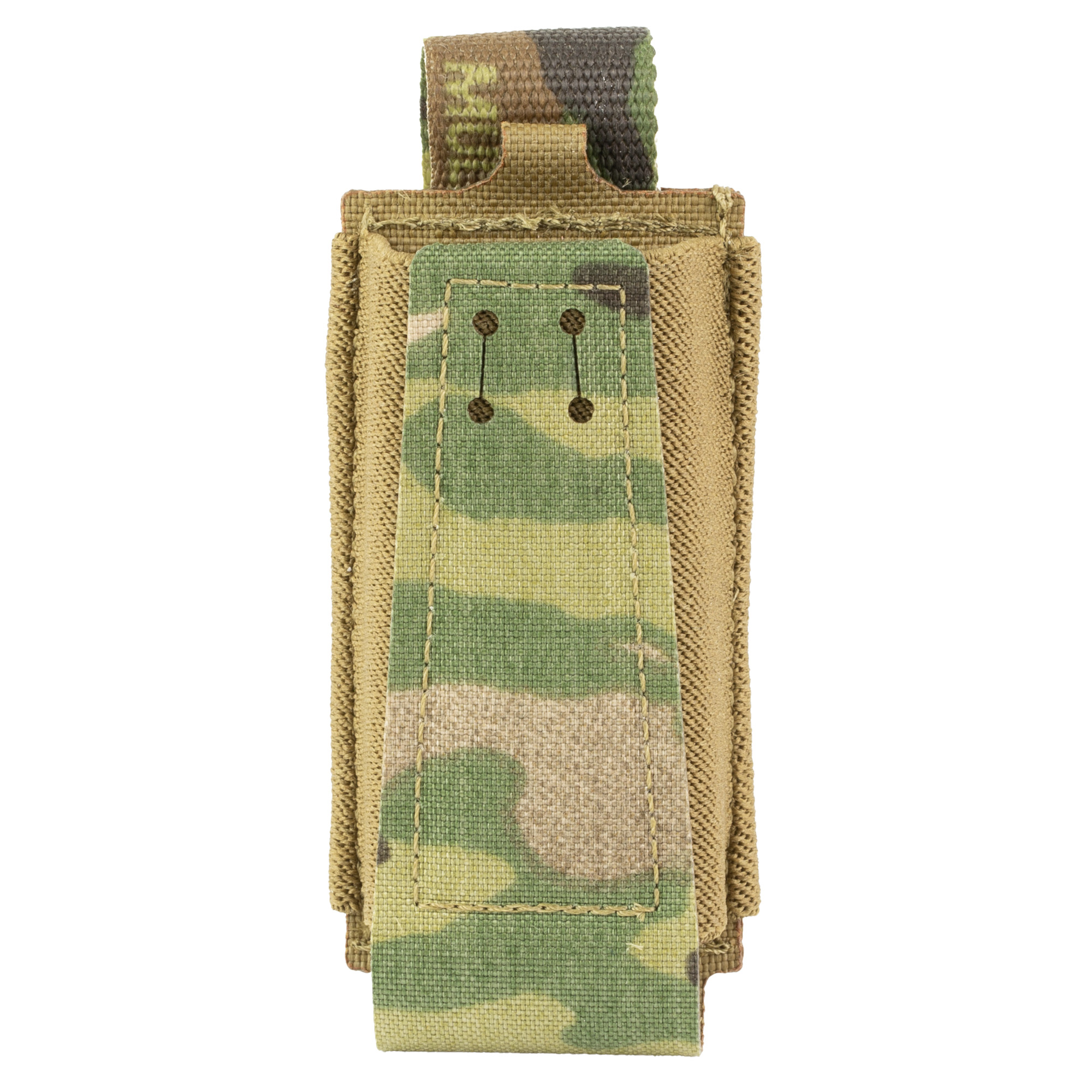 SINGLE PISTOL MAG POUCH W/BUNGEE RETENTION MULTICAM
