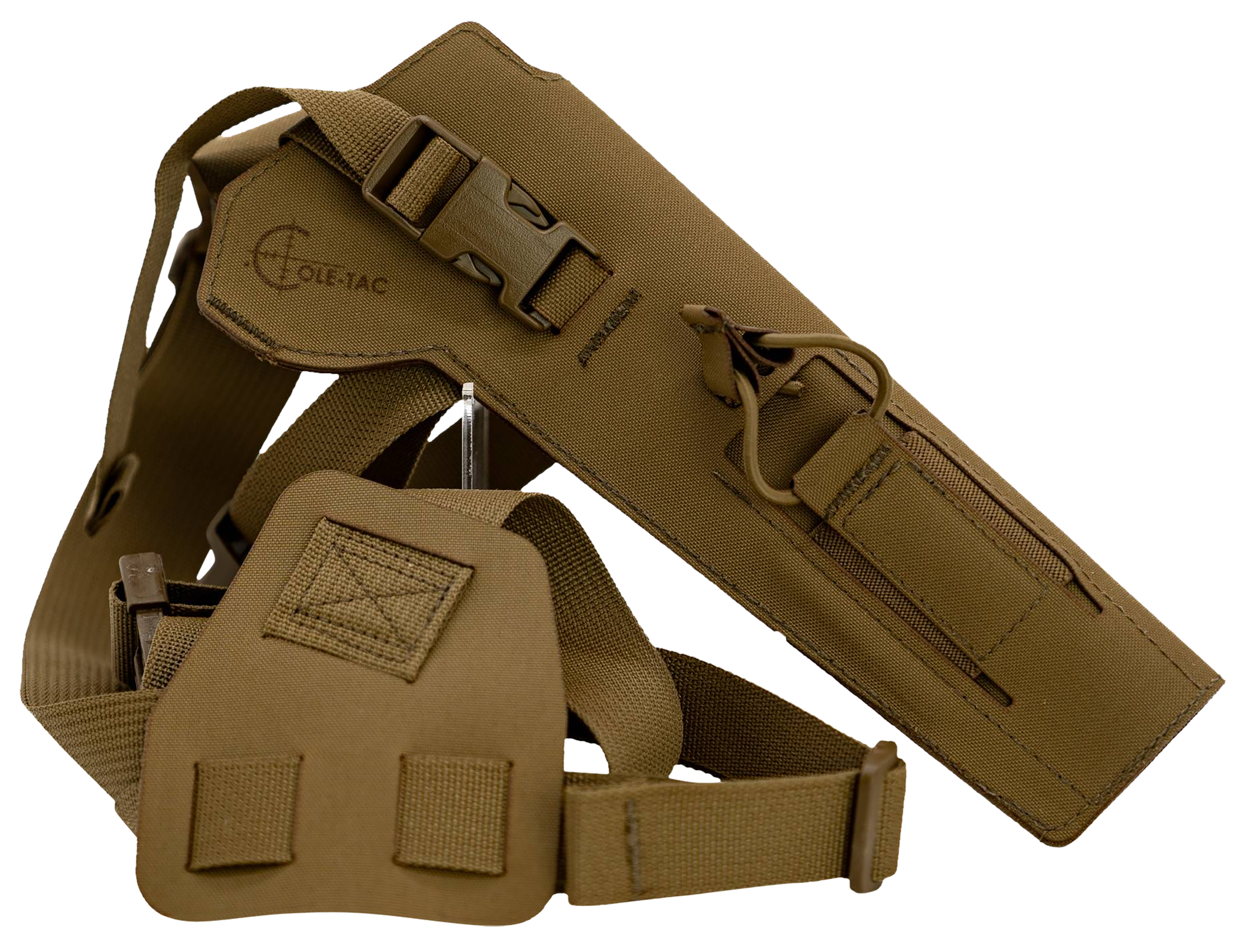 Cole-tac VW202 Varmint Wrangler Pistol Holder Chest Coyote Brown Left Hand