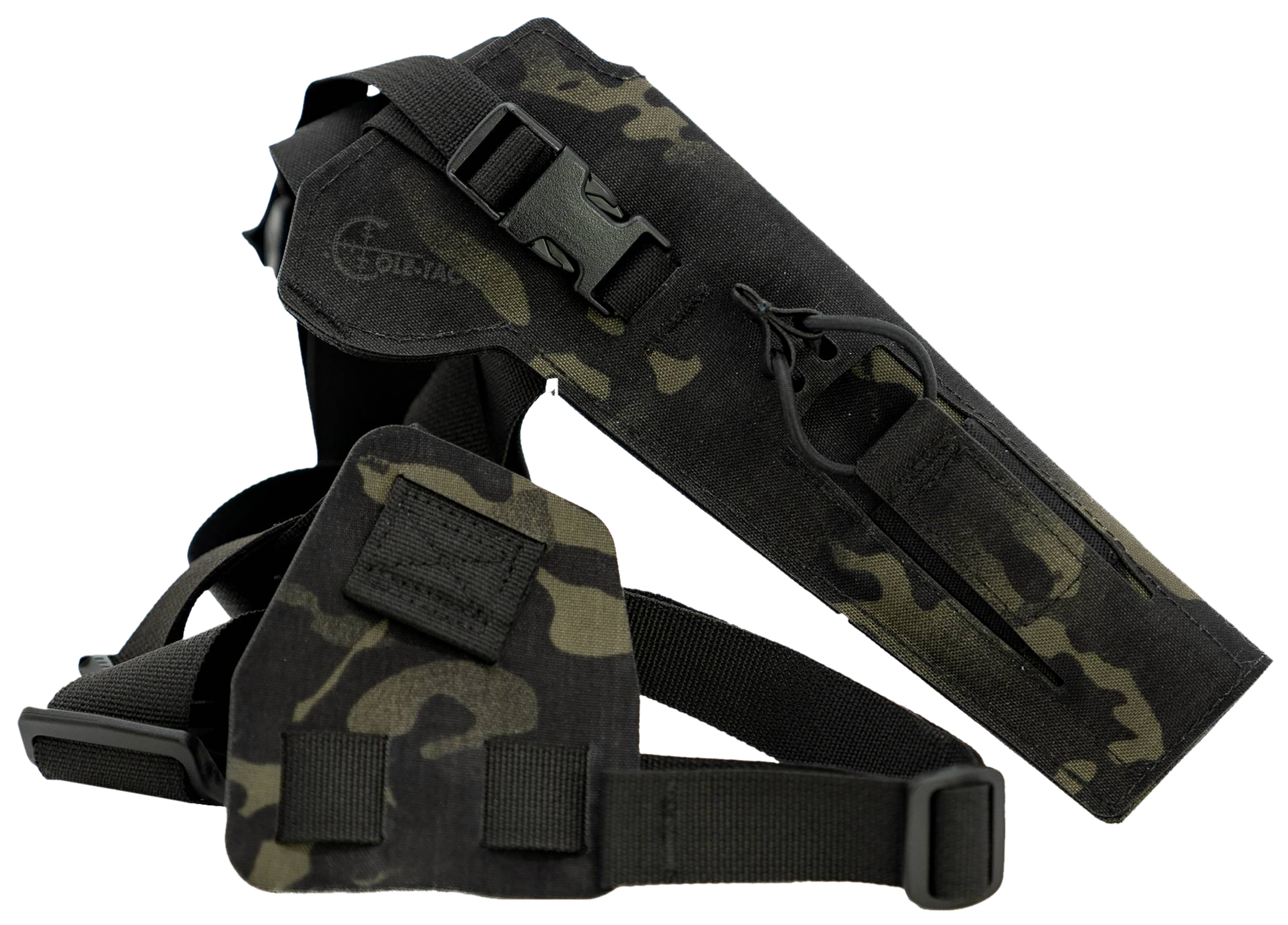 Cole-tac VW205 Varmint Wrangler Pistol Holder Chest Multi-Cam Black Left Hand