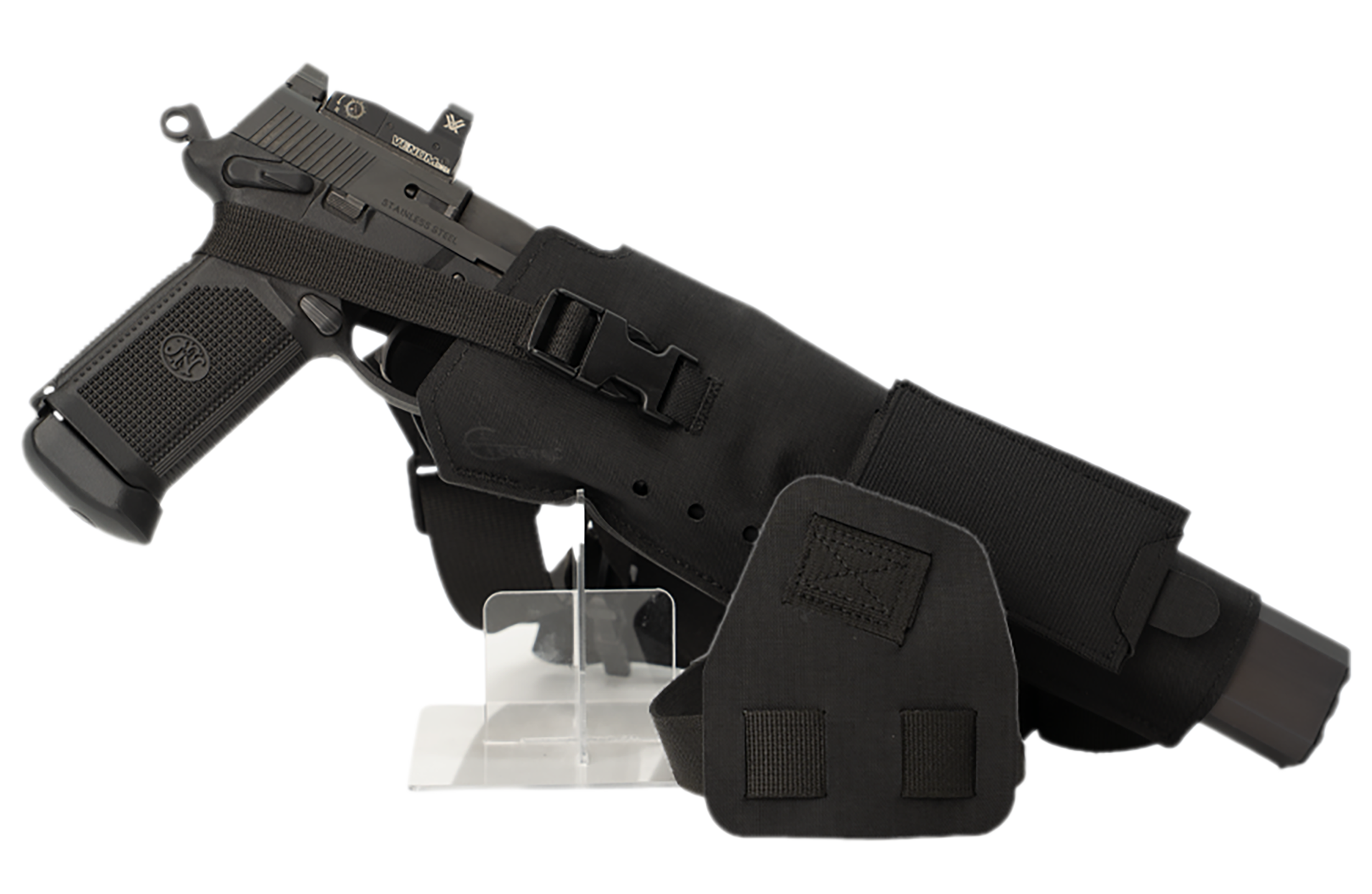 Cole-tac VWX102 Varmint Wrangler XL Pistol Holder Chest Black Left Hand