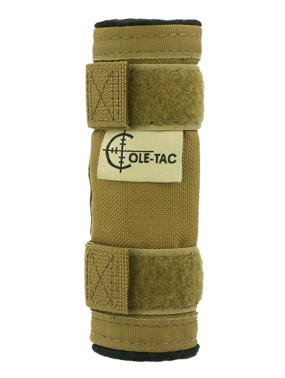 Cole-Tac Baby Python Bpc102 Suppressor Cover 5in Cordura Coyote Brown