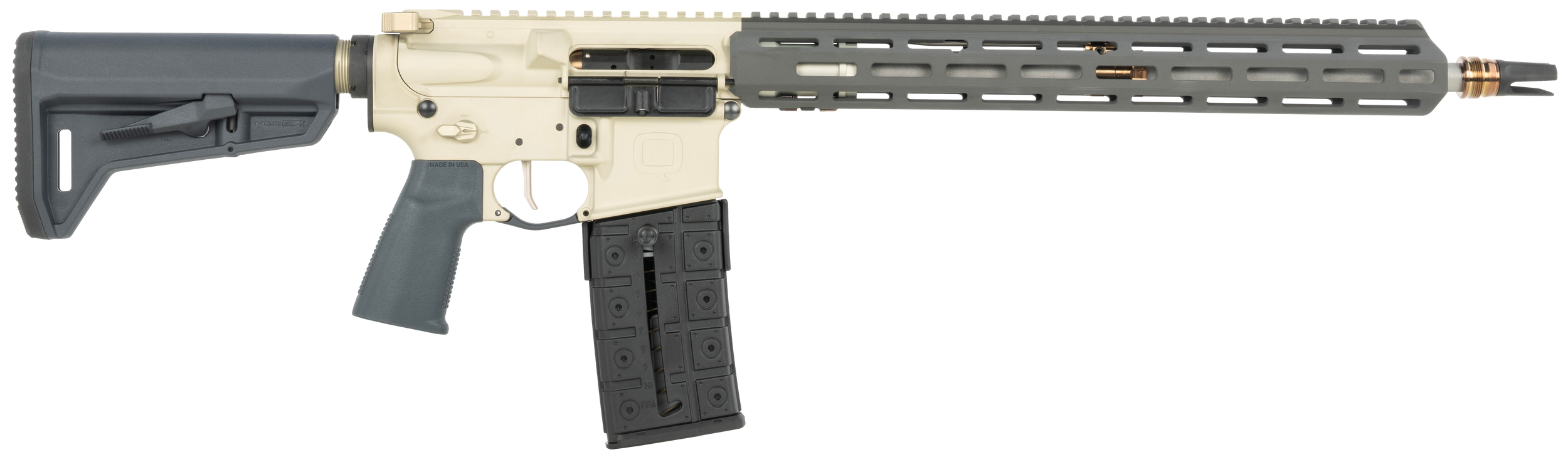 Q LLC  Sugar Weasel *CA Compliant 5.56 NATO 10+1 16" Clear Anodized Cerakote Aluminum Receiver w/Picatinny Rail, M-LOK Handguard, CMOE SL-K Black Polymer Stock, Black Polymer Grip