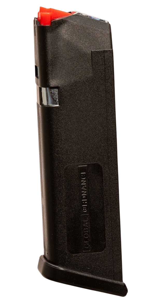 Global Ordnance LLC 197892029070 Global Ordnance  Black 17rd 9mm Luger Glock Style