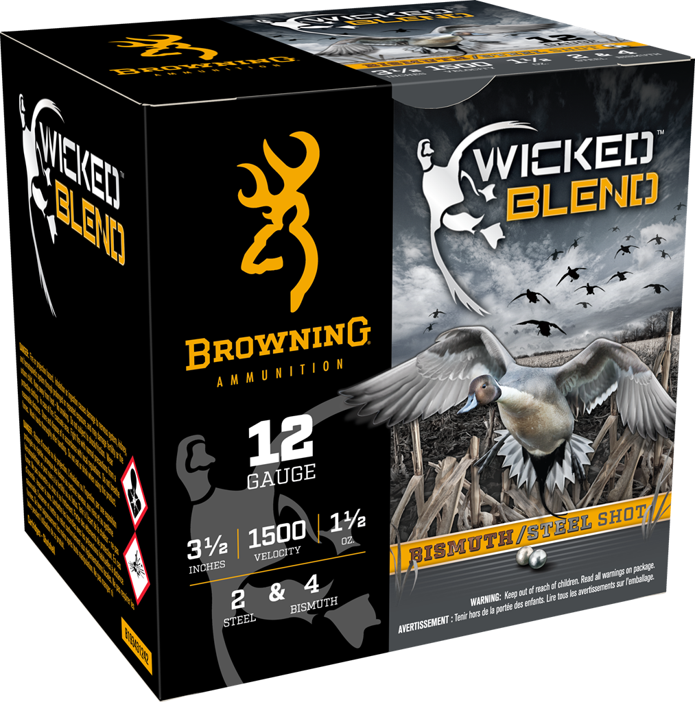 Browning Wicked Blend 12 Gauge 2/4 BI Shot 1 1/2 Oz 25 Rounds