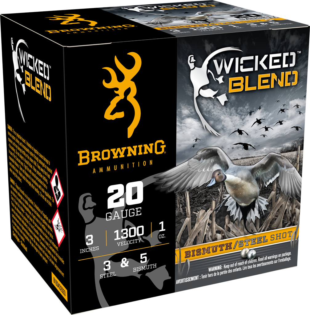 Browning Wicked Blend 20 Gauge Shot 1 oz 3/5 25 Rounds