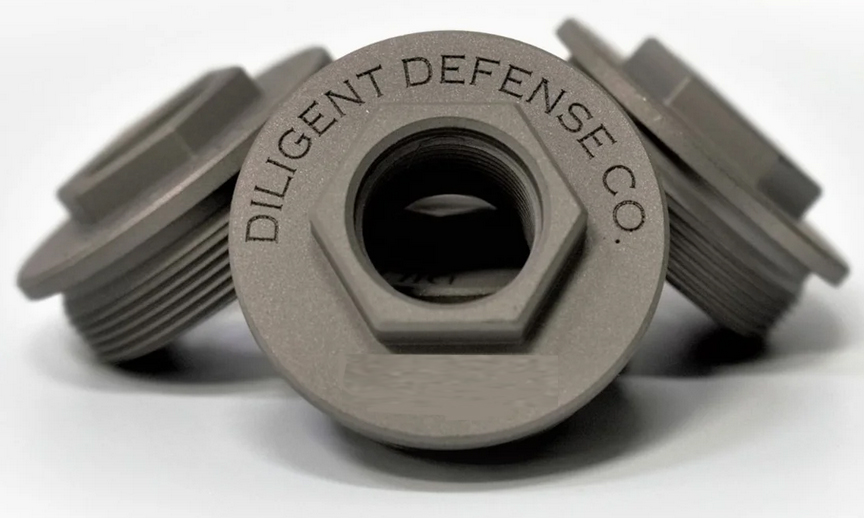Diligent Defense Co Ddc Hub Dta Sigtaper Titanium Direct Thread Adapters 1 3 8 by 24
