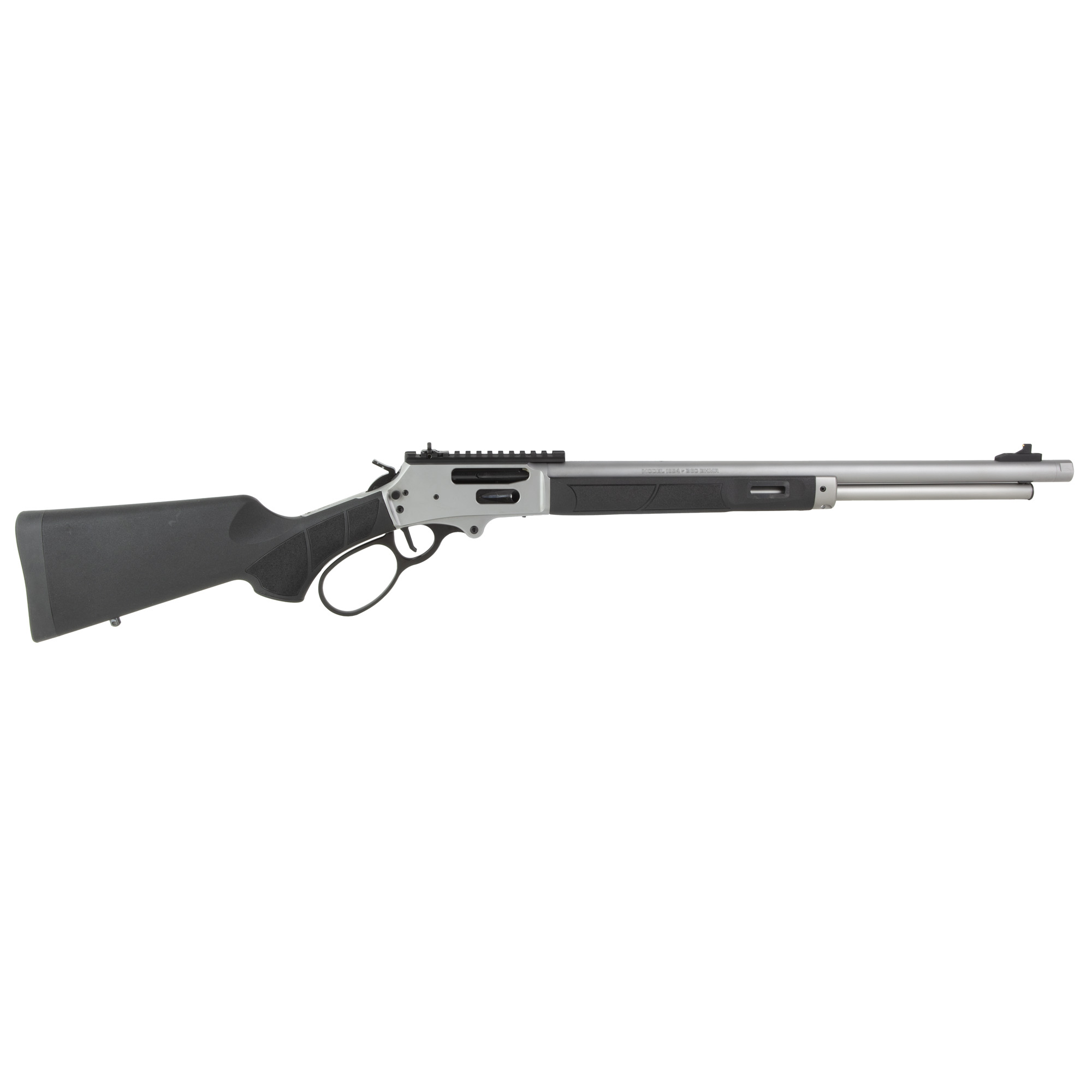Smith & Wesson 14206 1854  360 Buckhammer 6+1 20" Stainless Steel Threaded Barrel & Receiver w/Picatinny Rail, M-LOK Handguard, Black Fixed Synthetic Stock