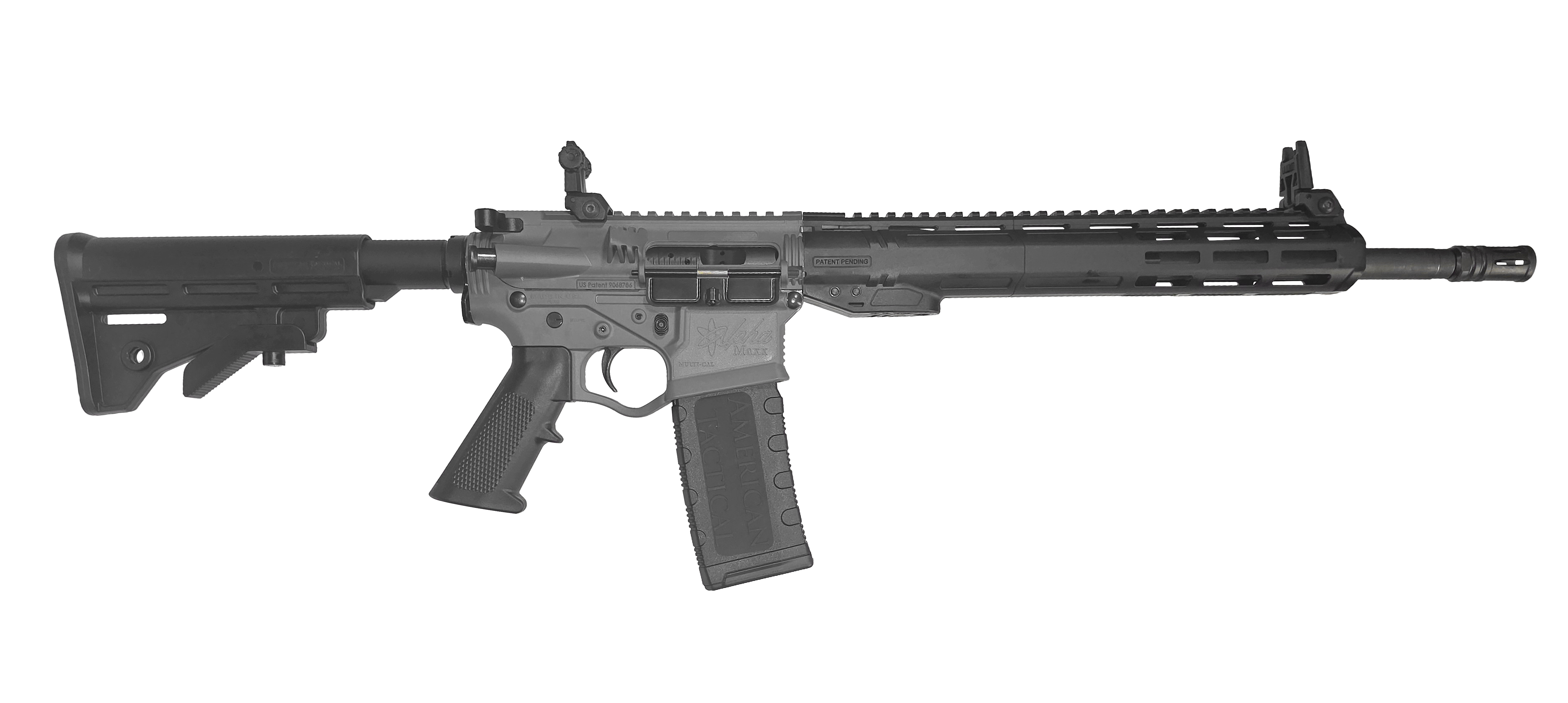 ATI ALPHA MAXX 5.56 RIFLE 16" HBAR BBL, 13" HANDGUARD SNIPER GREY, FLIP UP 1-30RD MAG