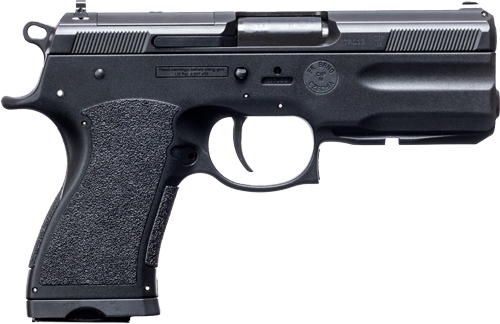 FK Brno US TMTPSDC PSD  Compact Frame 7.5 FK 14+1 4.30" Black Nitride Tilting Steel Barrel, Dark Gray Nitride Steel Optic Cut/Serrated Slide, Black Polymer Frame w/Accessory Rail, Textured Grip