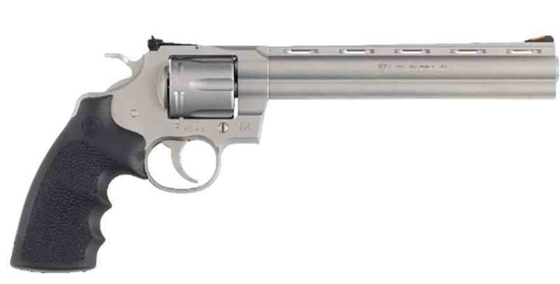 Colt Python 357 Magnum 8 inch 6 Round Matte Stainless Hogue Grip