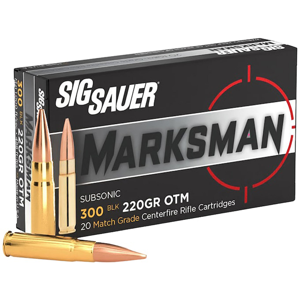 Sig Sauer Match Grade Elite 300 AAC Blackout 220 gr OTM 20-Round Box