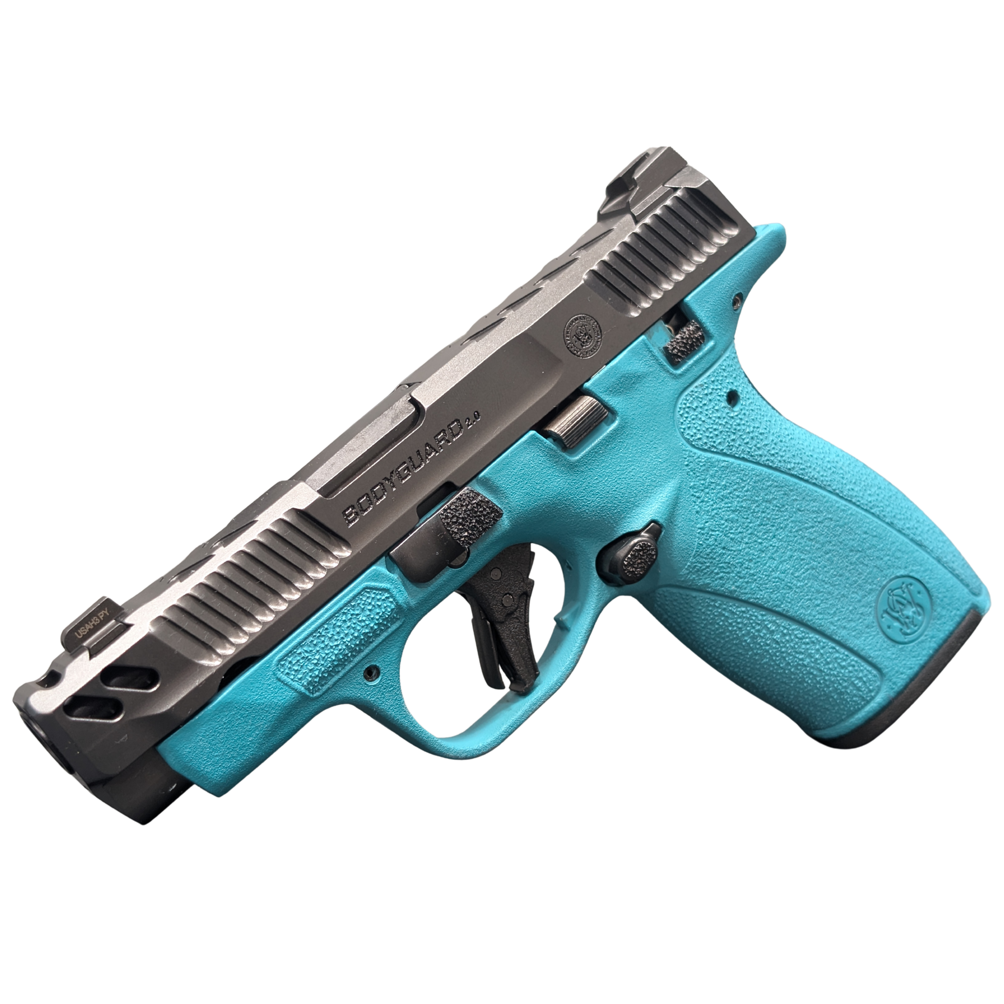 Smith & Wesson PC Bodyguard 2.0 Carry Comp 380 ACP 3.1" 12rd Aztec Teal Pistol