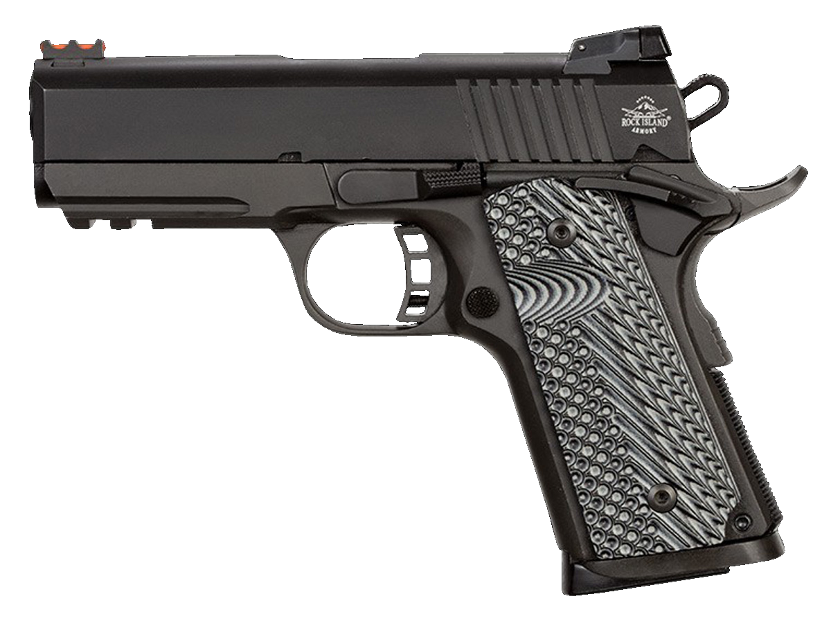 Armscor Rock Island TAC Ultra CS 1911 Pistol 9mm 3.6 in 8 Rounds G10 Tactical Grips