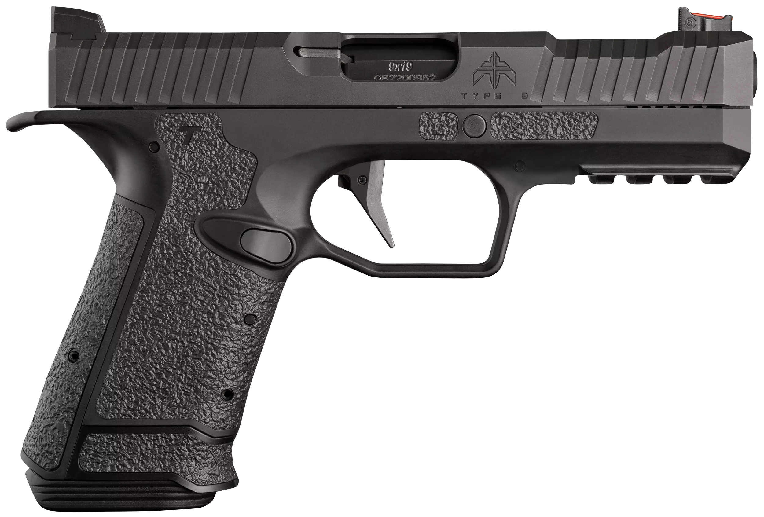 PTR AF2B0090103 Archon Type B, Gen 2 Compact Frame 9mm Luger 15+1, 4.30" Black Steel Barrel. Optic Ready/Serrated Steel Slide, Frame w/Beavertail & Picatinny Rail Black, Interchangeable Grip