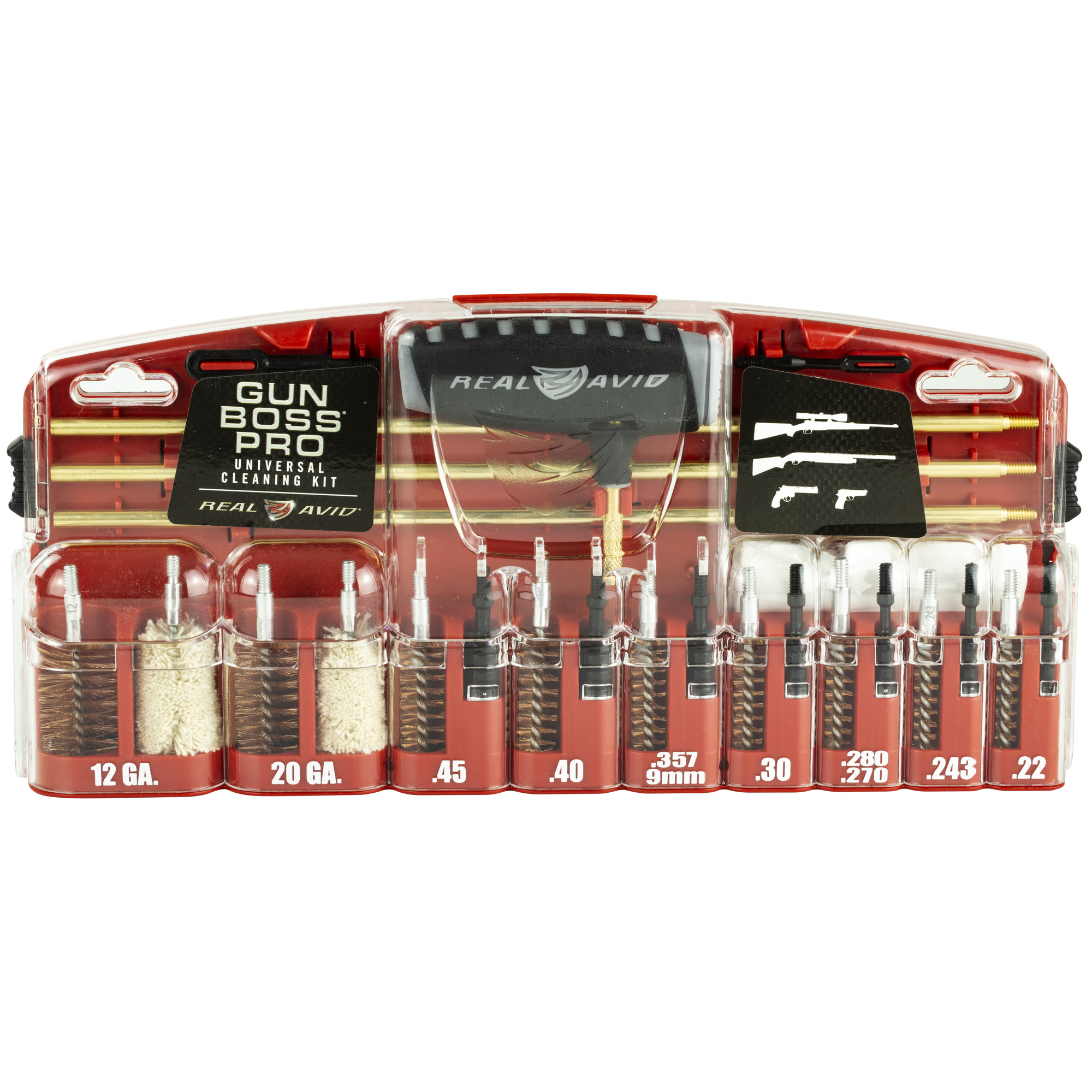 Real Avid Gun Boss Pro Universal Cleaning Kit for Handguns Rifles Shotguns