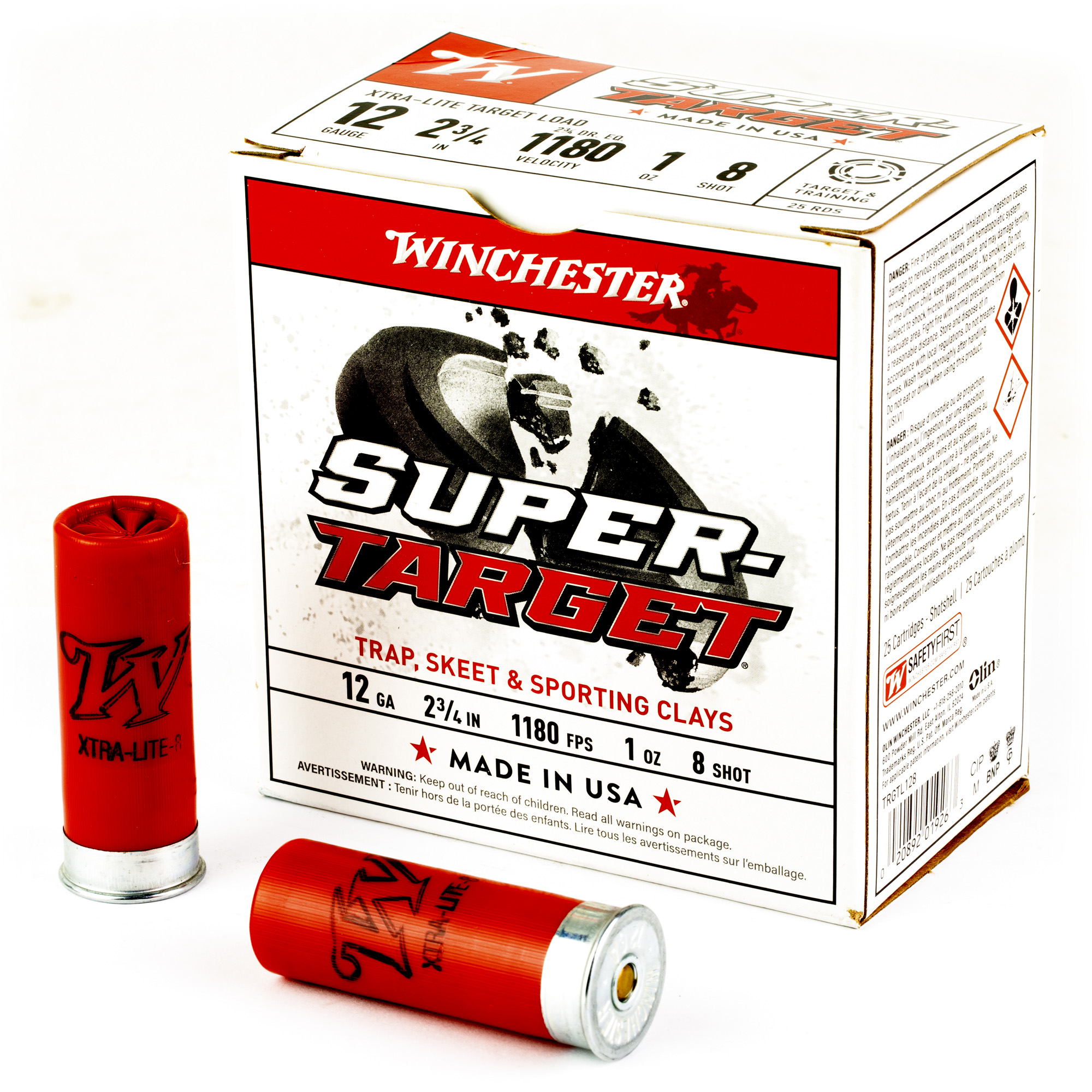 Winchester Super Target 12 Gauge Shot 1 oz 25 Rounds