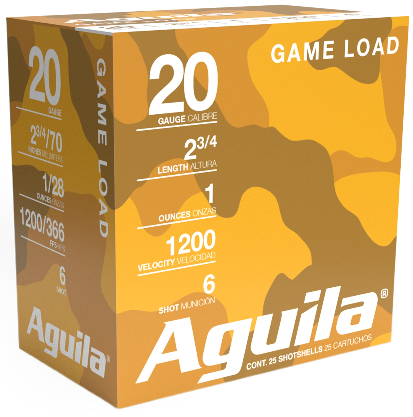 Aguila Ammunition 20 Gauge Birdshot #6 Shot 1 Ounce 25 Rounds