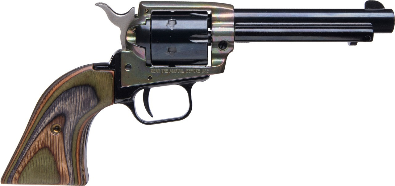 Heritage Rough Rider .22 Lr and .22 Wmr 4.75 inch 6 rounds Case Hardened Camo